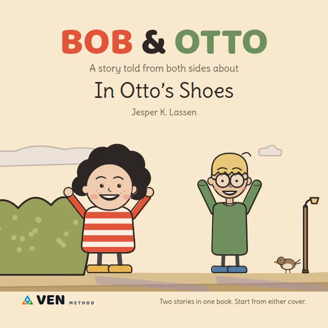 Front cover of In Otto’s Shoes (Bob’s side)