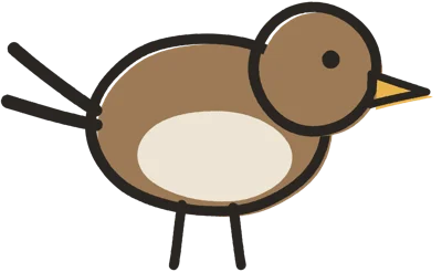 The sparrow, on every one of Otto’s pages, from the Bob & Otto books